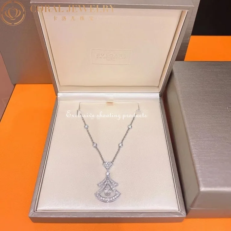 Bulgari Divas? Dream 358220 Necklace White Gold Set Diamonds 3