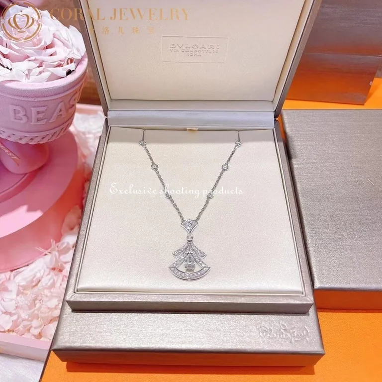 Bulgari Divas? Dream 358220 Necklace White Gold Set Diamonds 2