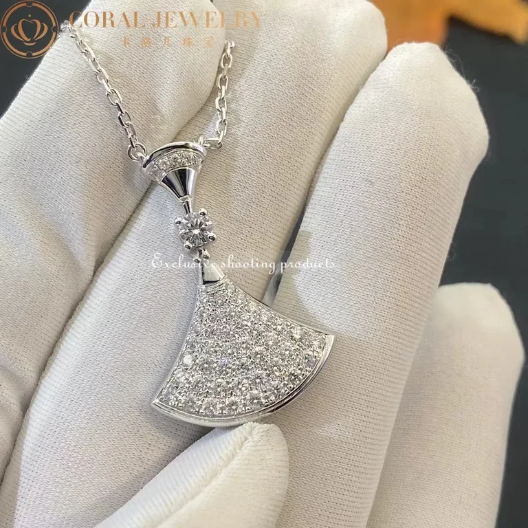 Bulgari Divas? Dream 350066 Necklace White Gold Set Diamonds 5