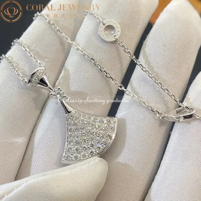 Bulgari Divas? Dream 350066 Necklace White Gold Set Diamonds 4