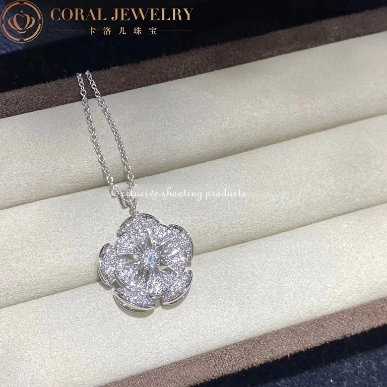 Bulgari Divas? Dream 350854 Necklace White Gold Set Diamonds CL857316 4