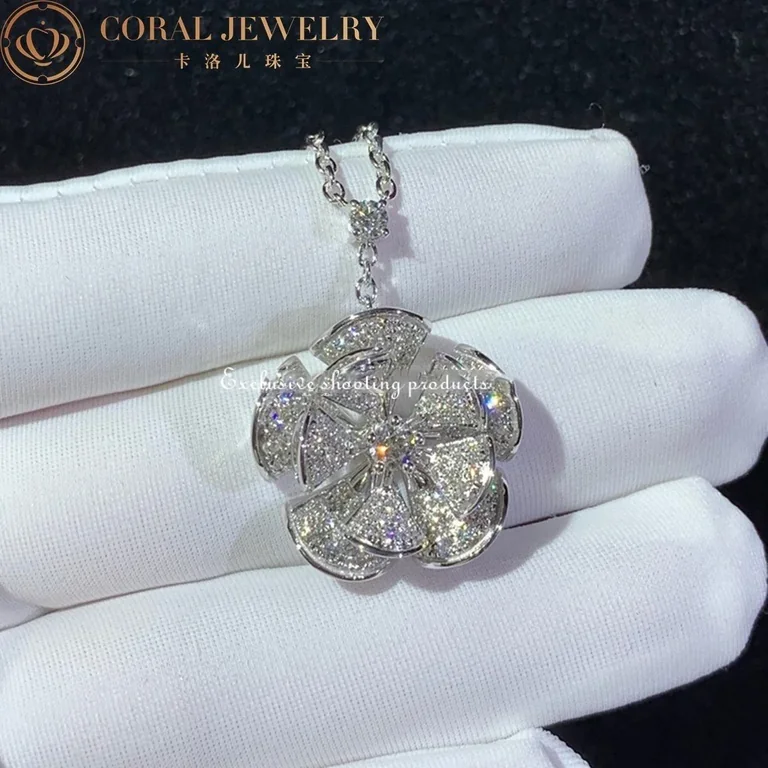 Bulgari Divas? Dream 350854 Necklace White Gold Set Diamonds CL857316 3