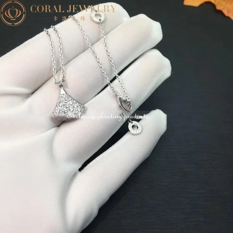 Bulgari Divas? Dream 351099 Necklace White Gold Set Diamonds 9