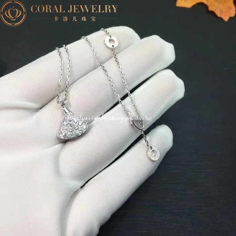 Bulgari Divas? Dream 351099 Necklace White Gold Set Diamonds 7