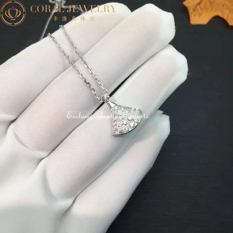 Bulgari Divas? Dream 351099 Necklace White Gold Set Diamonds 4