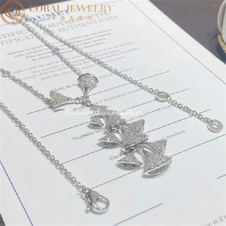 Bulgari Divas? Dream 352608 Necklace White Gold Set Diamonds CL857570 5