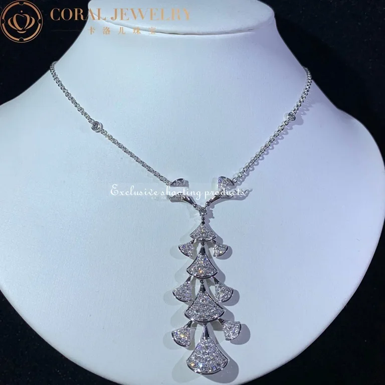Bulgari Divas? Dream 352608 Necklace White Gold Set Diamonds CL857570 2