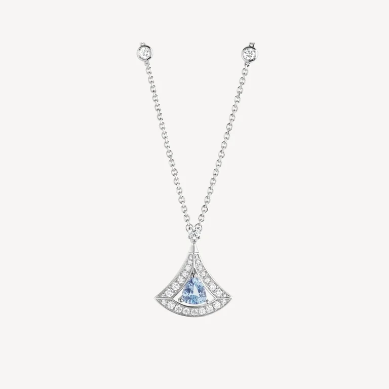 Bulgari Divas? Dream 354052 Necklace White Gold Set Aquamarines and Diamonds 1