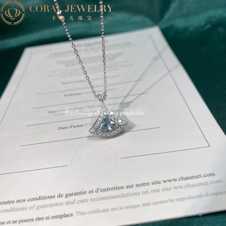 Bulgari Divas? Dream 354052 Necklace White Gold Set Aquamarines and Diamonds 5