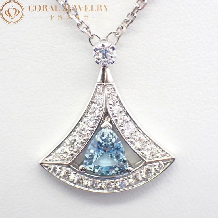 Bulgari Divas? Dream 354052 Necklace White Gold Set Aquamarines and Diamonds 3