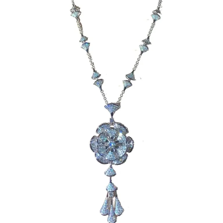 Bulgari Divas? Dream 348362 Necklace White Gold Set Diamonds CL856465-1 1