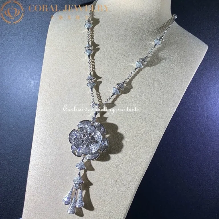 Bulgari Divas? Dream 348362 Necklace White Gold Set Diamonds CL856465-1 11
