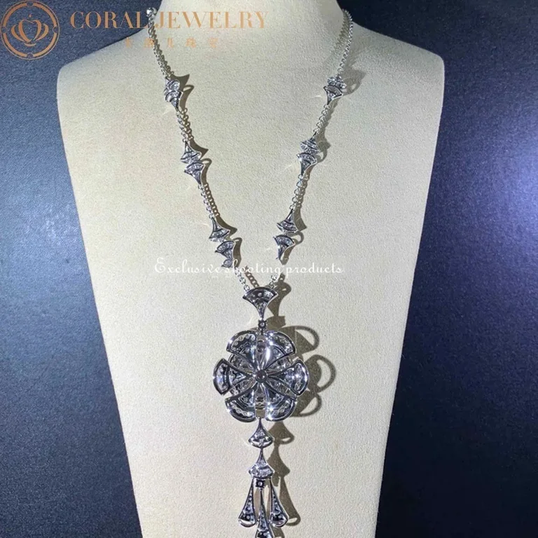 Bulgari Divas? Dream 348362 Necklace White Gold Set Diamonds CL856465-1 8