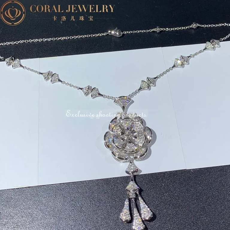 Bulgari Divas? Dream 348362 Necklace White Gold Set Diamonds CL856465-1 5