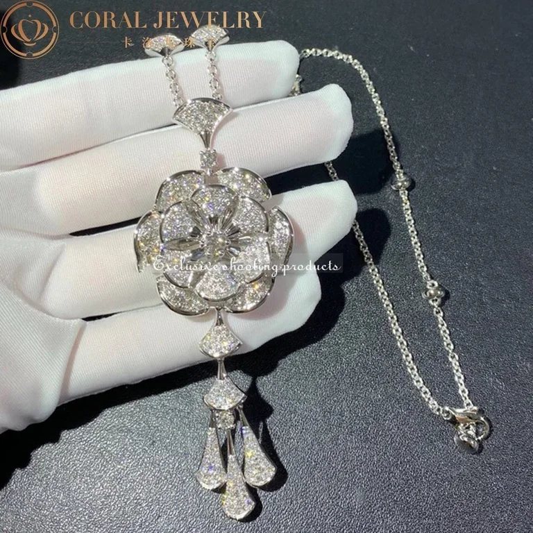 Bulgari Divas? Dream 348362 Necklace White Gold Set Diamonds CL856465-1 4
