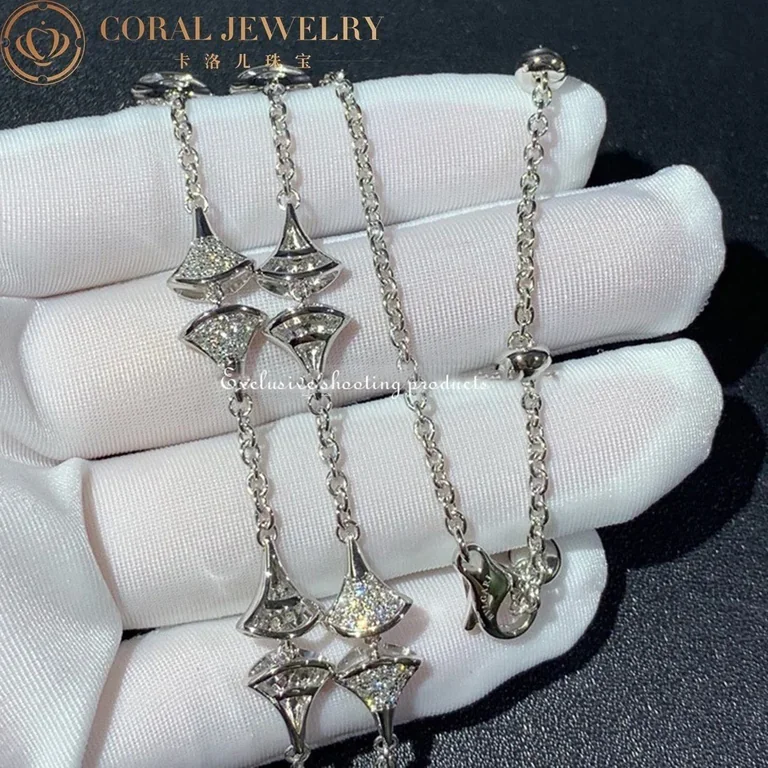 Bulgari Divas? Dream 348362 Necklace White Gold Set Diamonds CL856465-1 2