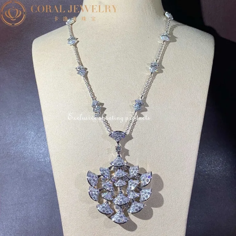 Bulgari Divas? Dream 348362 Necklace White Gold Set Diamonds CL856465 8
