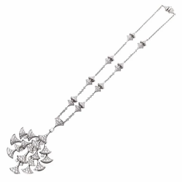 Bulgari Divas? Dream 348362 Necklace White Gold Set Diamonds CL856465 5