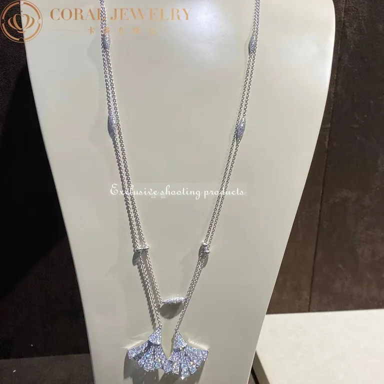 Bulgari Divas? Dream Necklace White Gold Pav� Diamonds Necklace 14