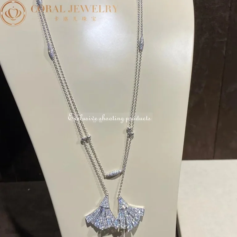 Bulgari Divas? Dream Necklace White Gold Pav� Diamonds Necklace 13
