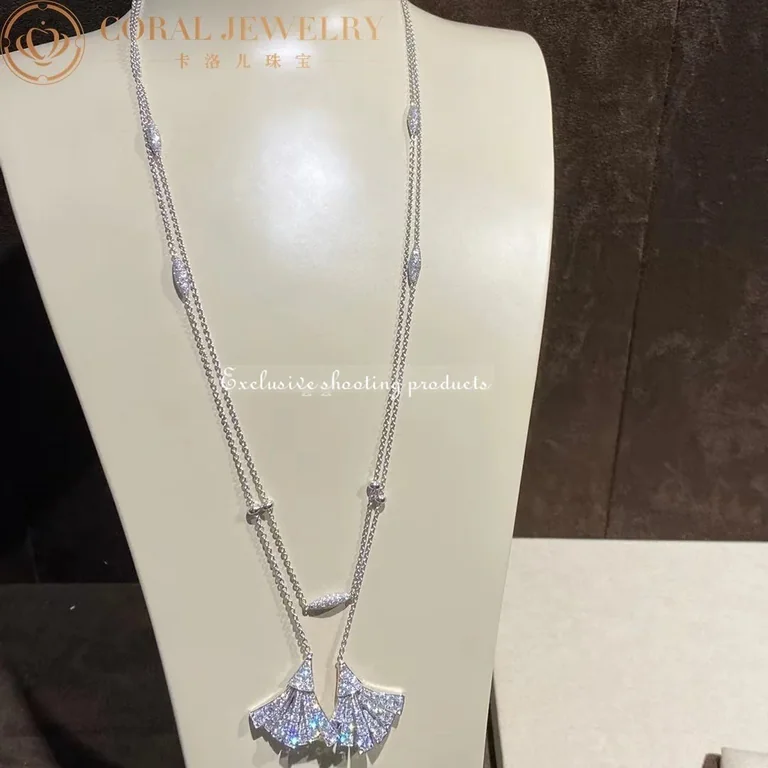 Bulgari Divas? Dream Necklace White Gold Pav� Diamonds Necklace 12