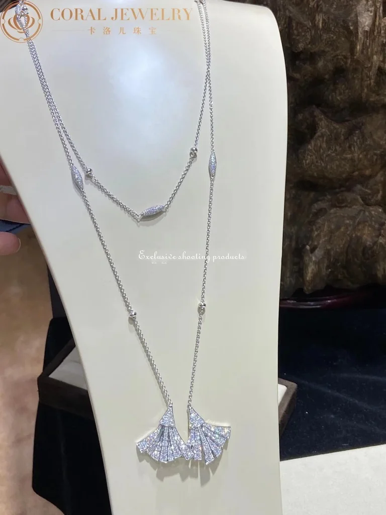 Bulgari Divas? Dream Necklace White Gold Pav� Diamonds Necklace 8