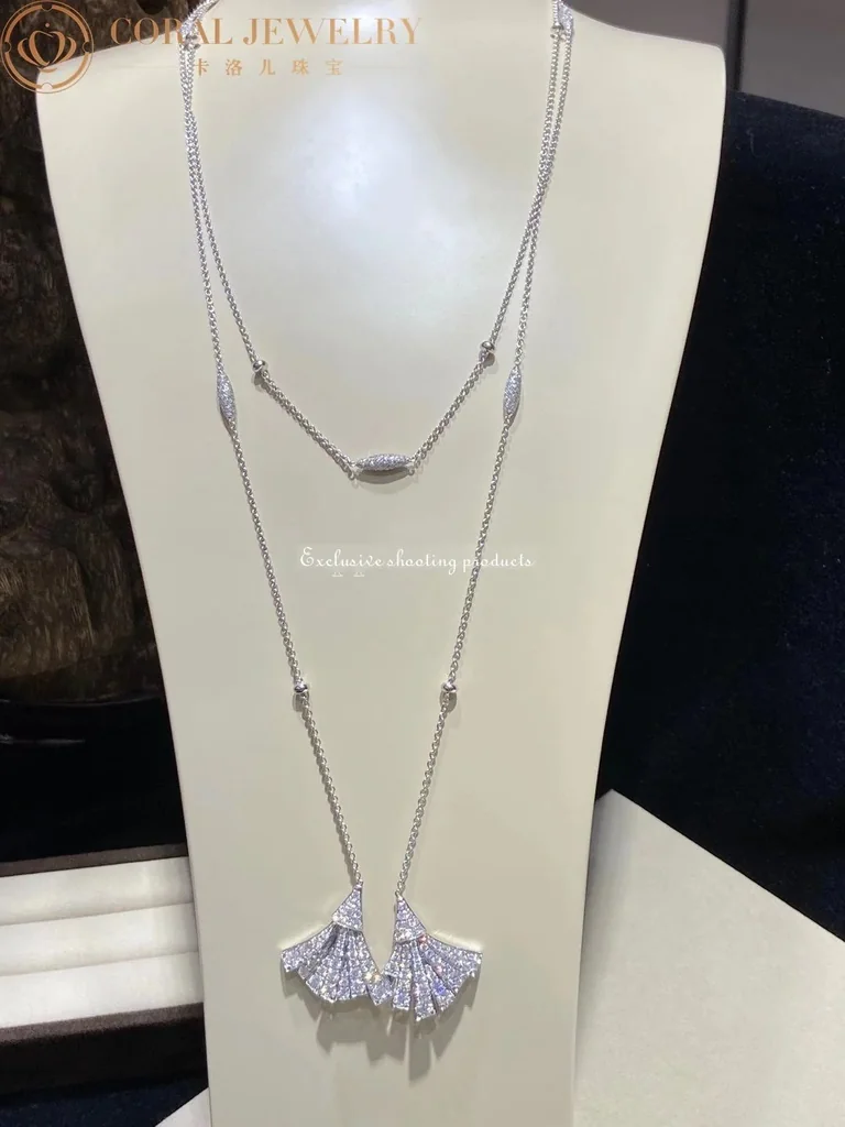 Bulgari Divas? Dream Necklace White Gold Pav� Diamonds Necklace 7