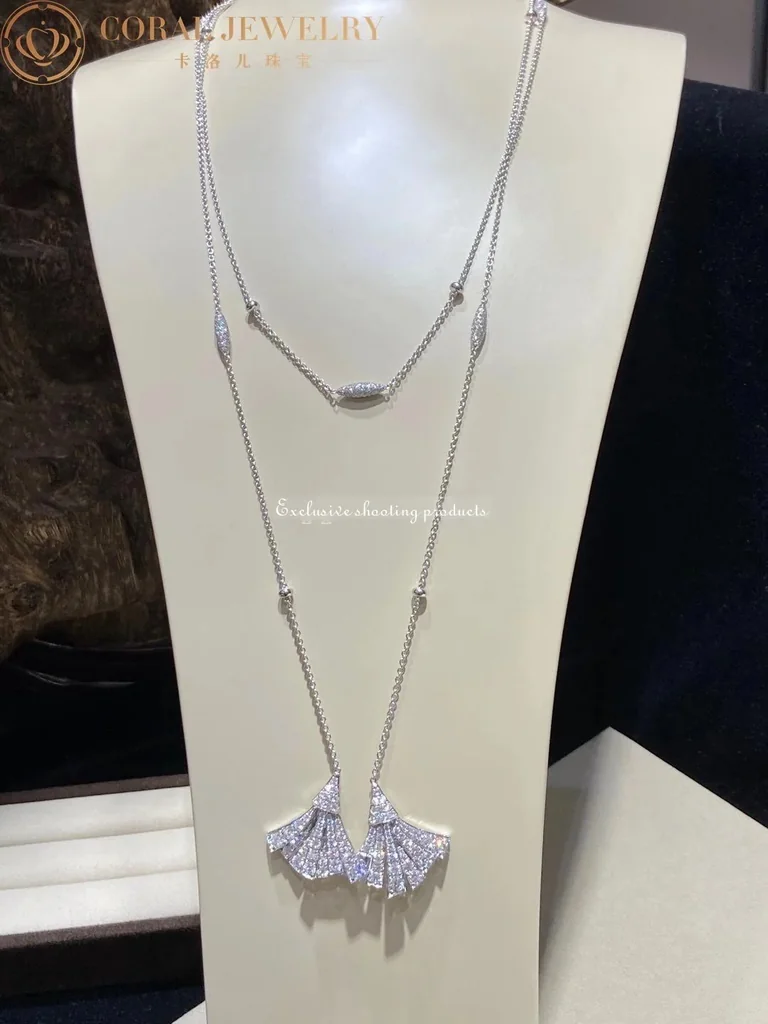 Bulgari Divas? Dream Necklace White Gold Pav� Diamonds Necklace 6