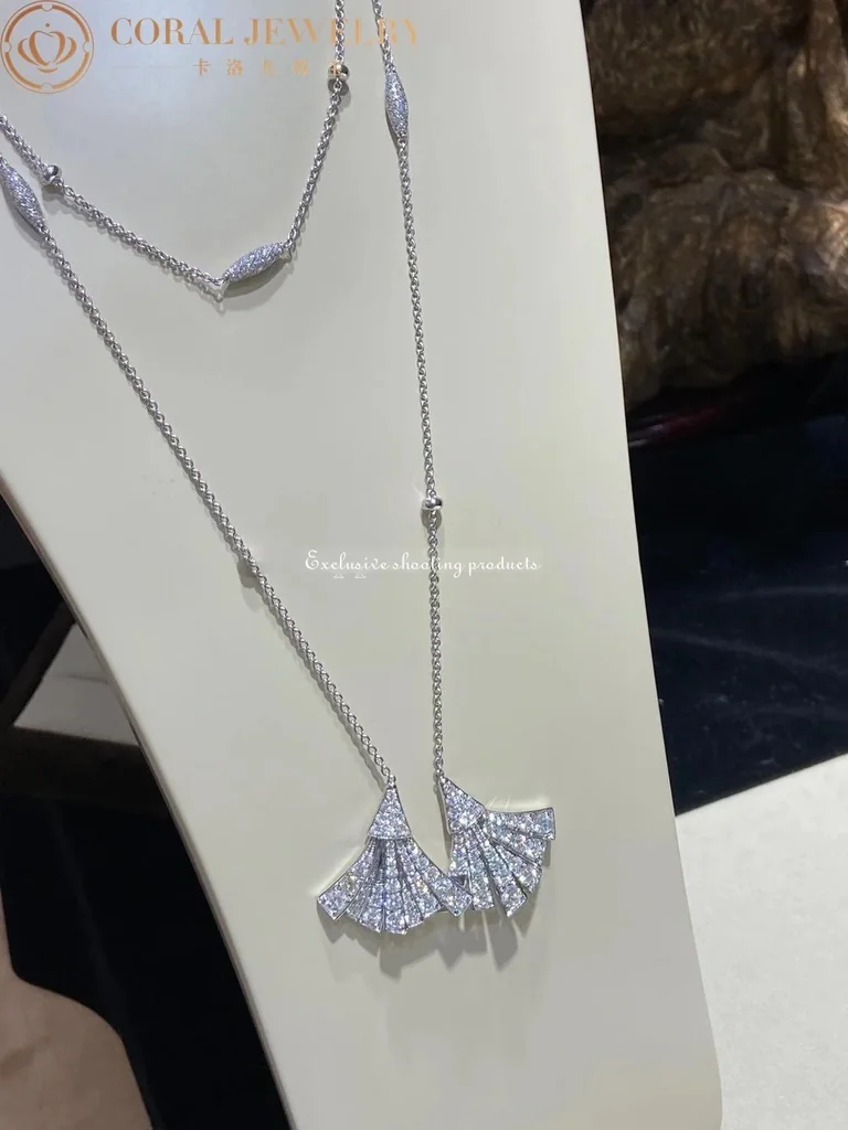 Bulgari Divas? Dream Necklace White Gold Pav� Diamonds Necklace 5