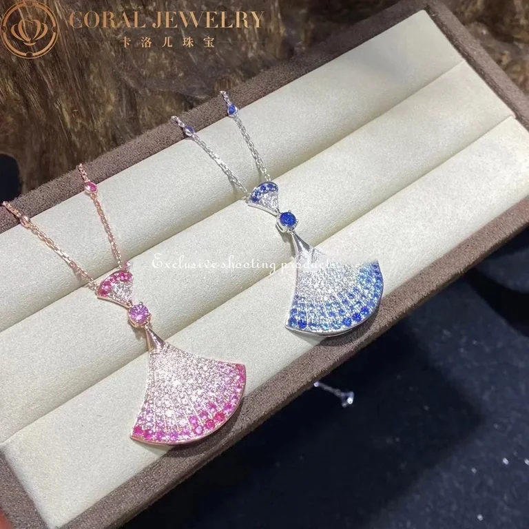 Bulgari Divas? Dream Necklace 358113 White Gold Sapphires and Diamonds 13