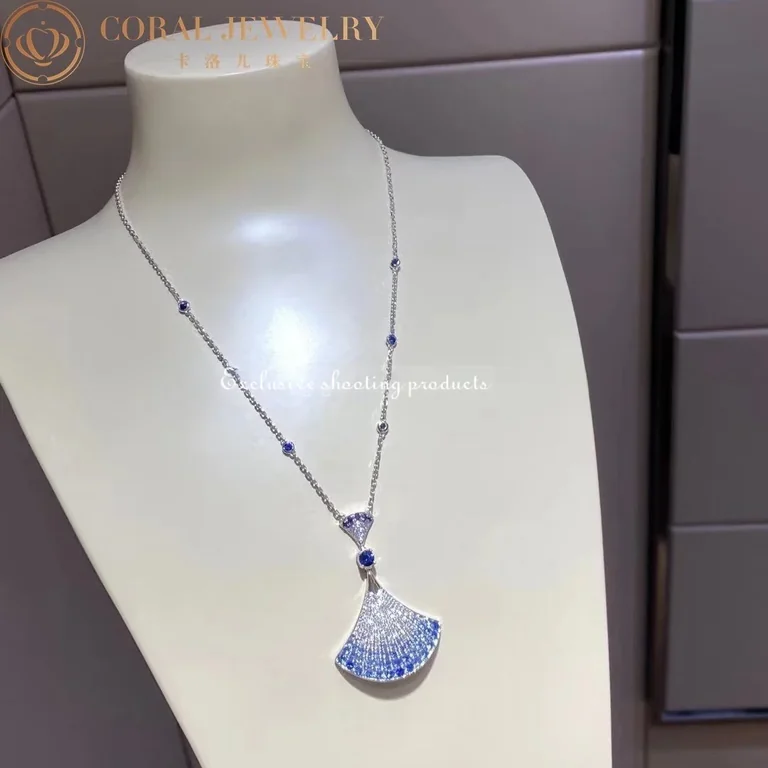 Bulgari Divas? Dream Necklace 358113 White Gold Sapphires and Diamonds 12