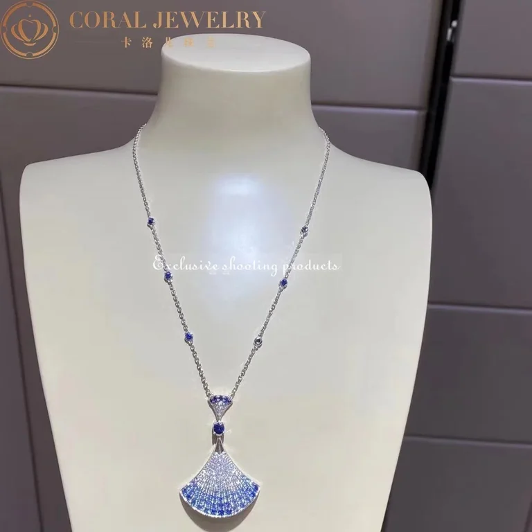 Bulgari Divas? Dream Necklace 358113 White Gold Sapphires and Diamonds 11