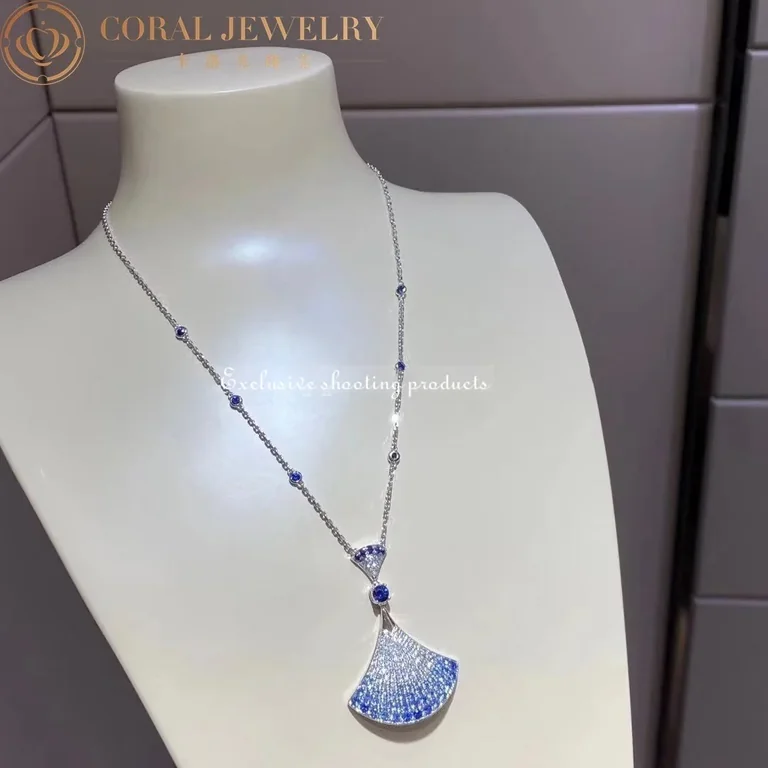 Bulgari Divas? Dream Necklace 358113 White Gold Sapphires and Diamonds 10
