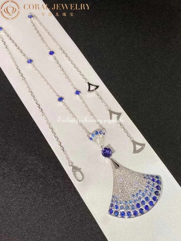 Bulgari Divas? Dream Necklace 358113 White Gold Sapphires and Diamonds 5
