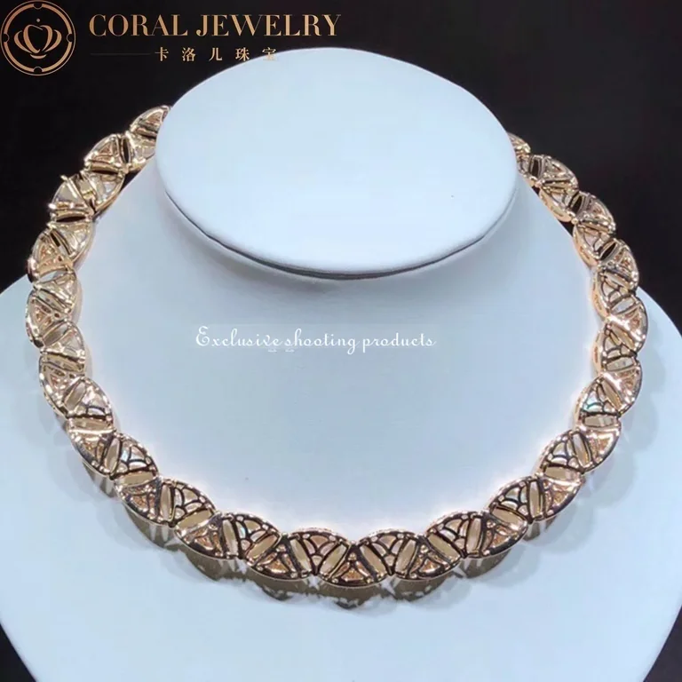 Bulgari Divas? Dream 354091 Necklace Rose Gold with Mother-of-pearl and Diamonds High Jewelry 7
