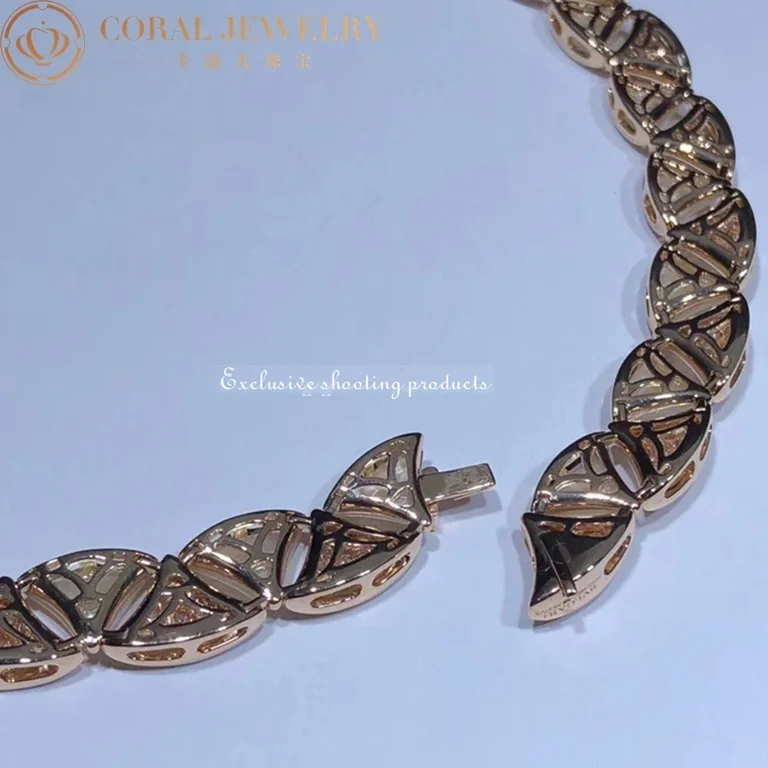 Bulgari Divas? Dream 354091 Necklace Rose Gold with Mother-of-pearl and Diamonds High Jewelry 5