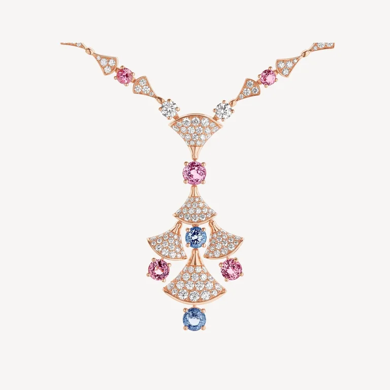 Bulgari Divas? Dream 357942 Necklace Rose Gold Spinel and Diamonds 1