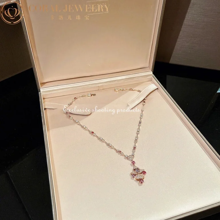 Bulgari Divas? Dream 357942 Necklace Rose Gold Spinel and Diamonds 3