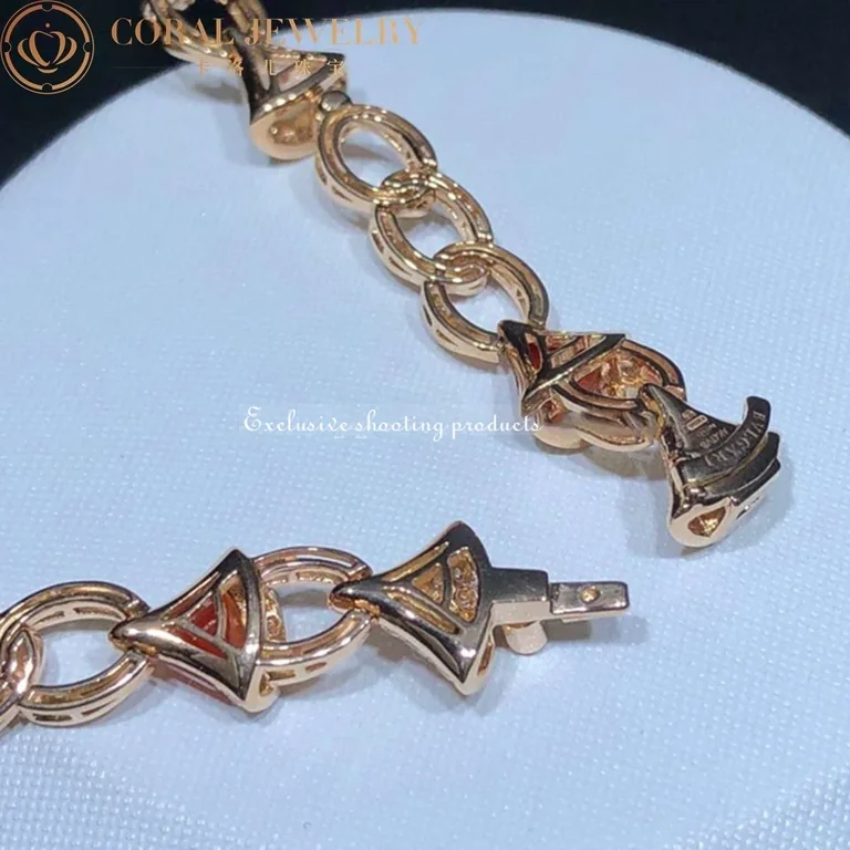 Bulgari Divas? Dream 354092 Necklace Rose Gold with Carnelian Mother-of-pearl and Diamonds High Jewelry 14
