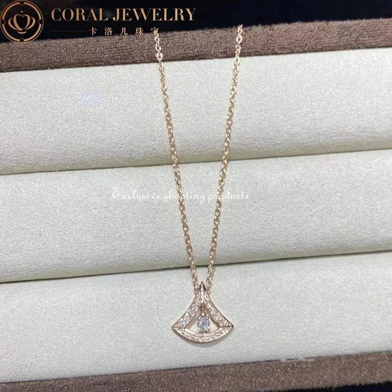 Bulgari Divas? Dream 354363 Necklace Rose Gold Set Diamonds 2