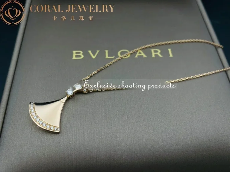 Bulgari Divas? Dream 350063 Necklace Rose Gold Set Diamonds 9