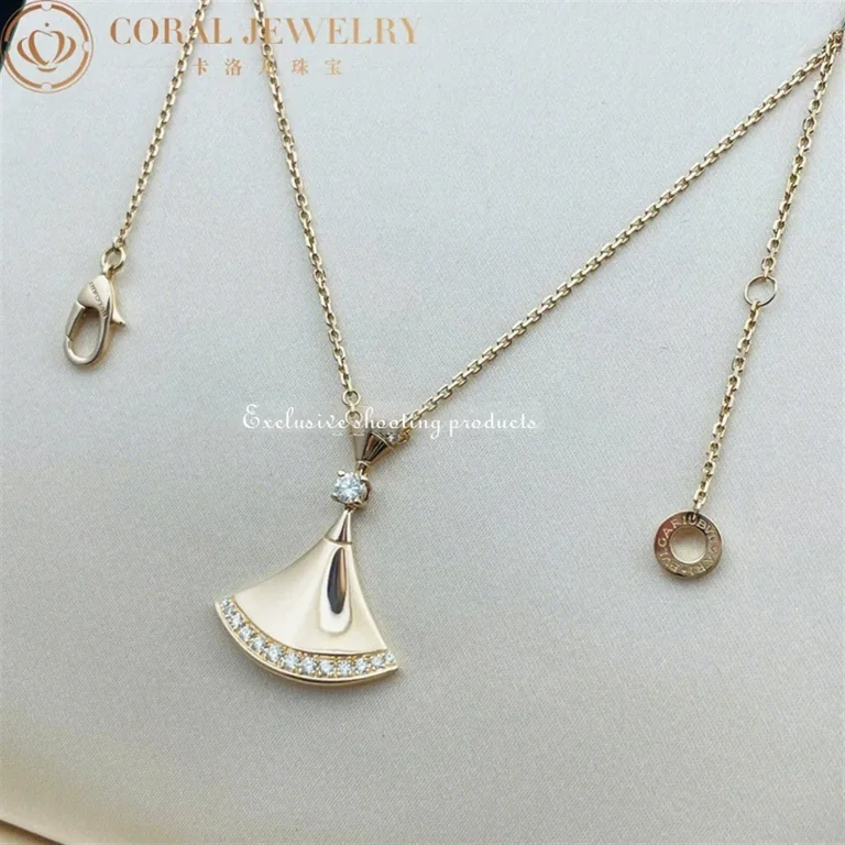 Bulgari Divas? Dream 350063 Necklace Rose Gold Set Diamonds 6