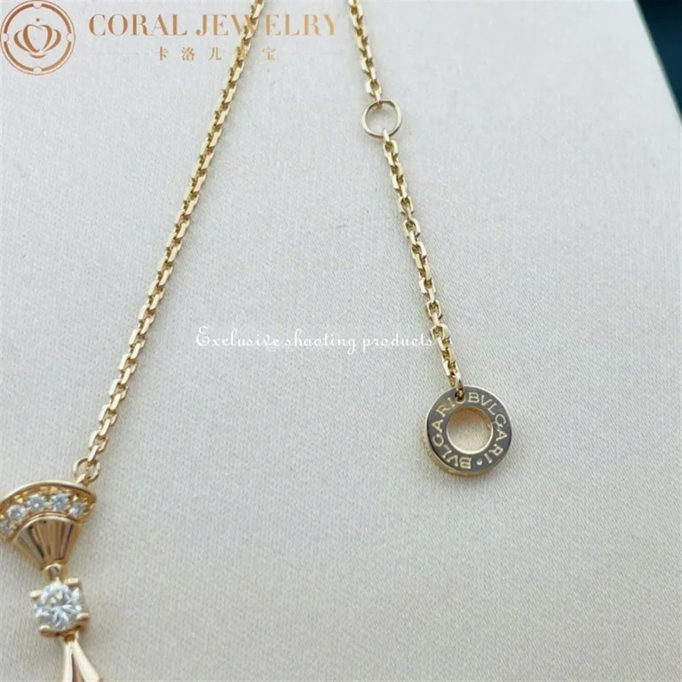 Bulgari Divas? Dream 350063 Necklace Rose Gold Set Diamonds 3
