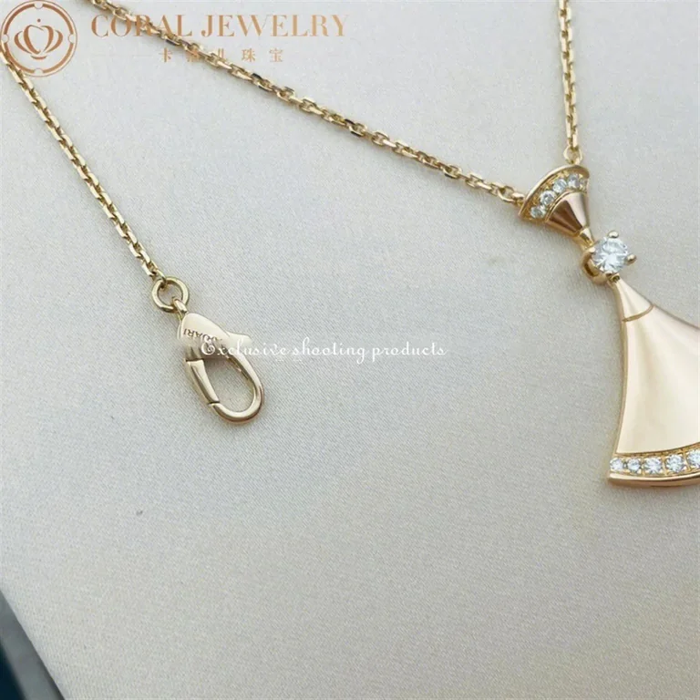 Bulgari Divas? Dream 350063 Necklace Rose Gold Set Diamonds 2