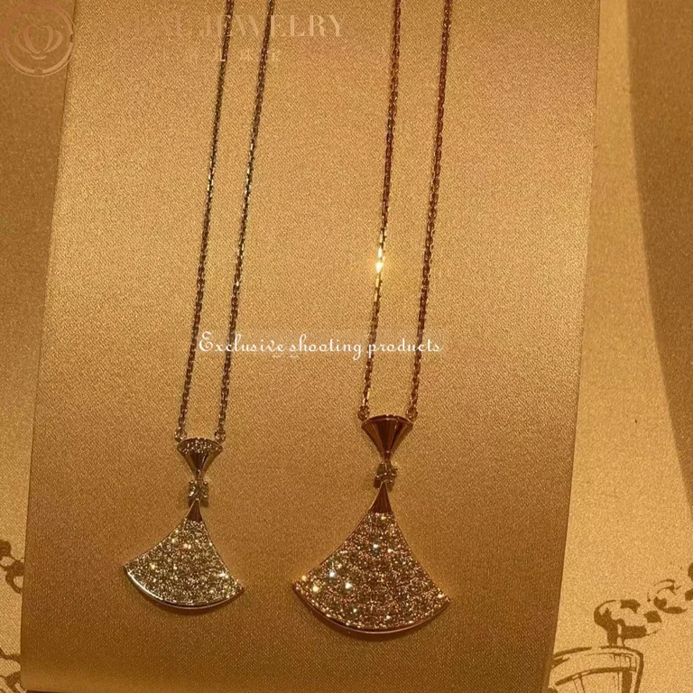Bulgari Divas? Dream 350067 Necklace Rose Gold Set Diamonds 2