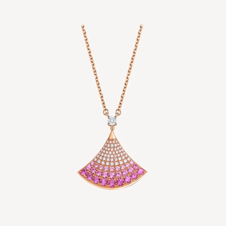 Bulgari Divas? Dream 358436 Necklace Rose Gold Sapphires and Diamonds 1