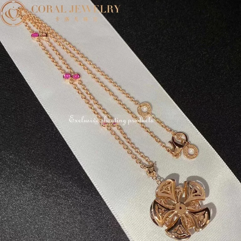 Bulgari Divas? Dream Necklace Rose Gold Set Diamonds and Sapphire Ref.: 352628 CL857523 2