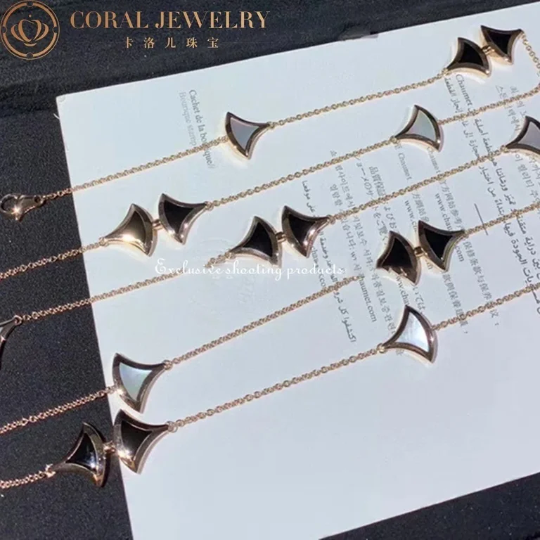 Bulgari Divas? Dream 350060 Necklace Rose Gold Mother-of-pearl and Onyx CL856967 9