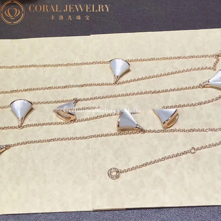 Bulgari Divas? Dream 350061 Necklace Rose Gold Mother-of-pearl and Diamonds CL856969 9