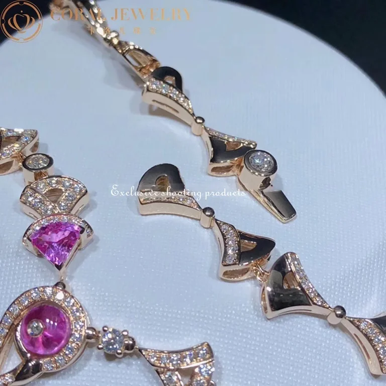 Bulgari 354075 Divas? Dream Necklace Rose Gold Amethyst Rubellite and Diamonds 5